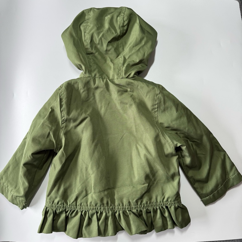 Baby Girl Lightweight Jacket and Fleece Size 12 Months Carter’s Fall Green Pink - Picture 8 of 16